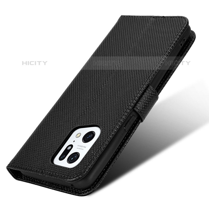 Funda de Cuero Cartera con Soporte Carcasa BY1 para Oppo Find X5 Pro 5G