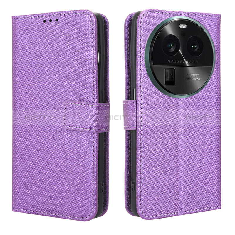 Funda de Cuero Cartera con Soporte Carcasa BY1 para Oppo Find X6 5G