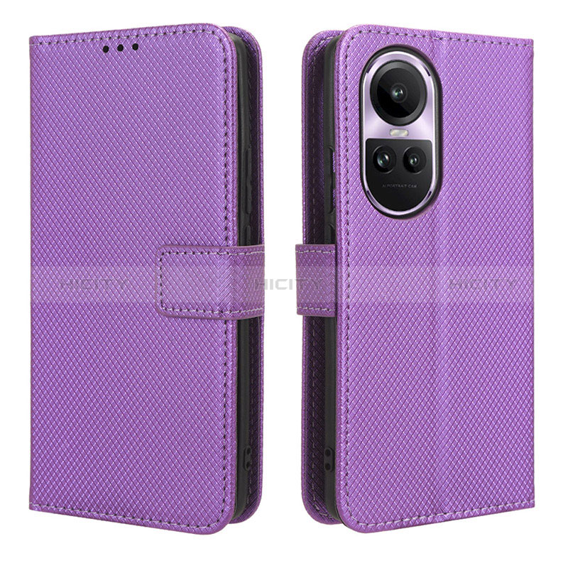 Funda de Cuero Cartera con Soporte Carcasa BY1 para Oppo Reno10 5G