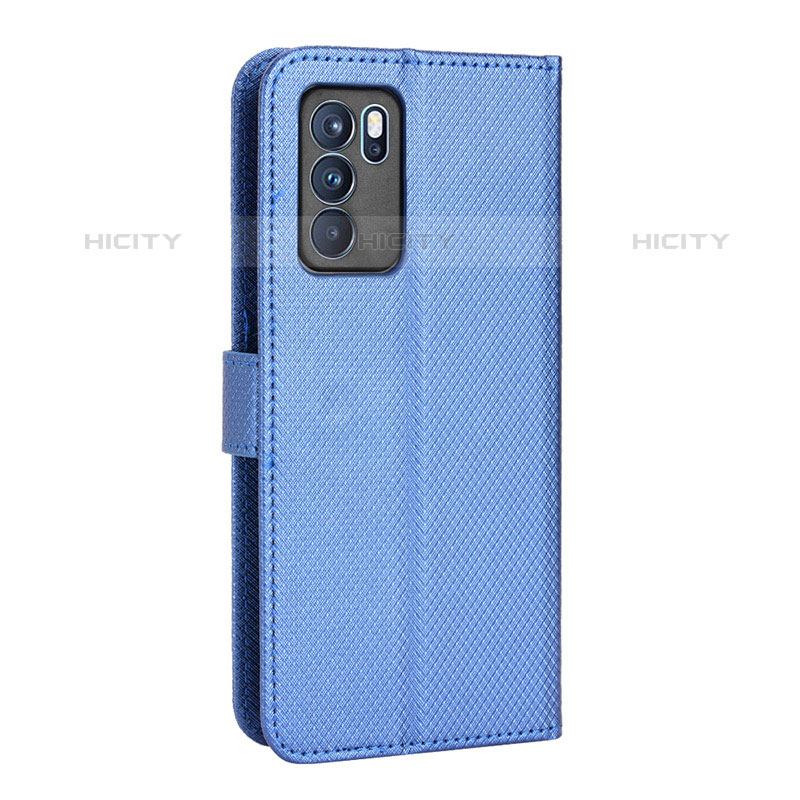 Funda de Cuero Cartera con Soporte Carcasa BY1 para Oppo Reno6 5G