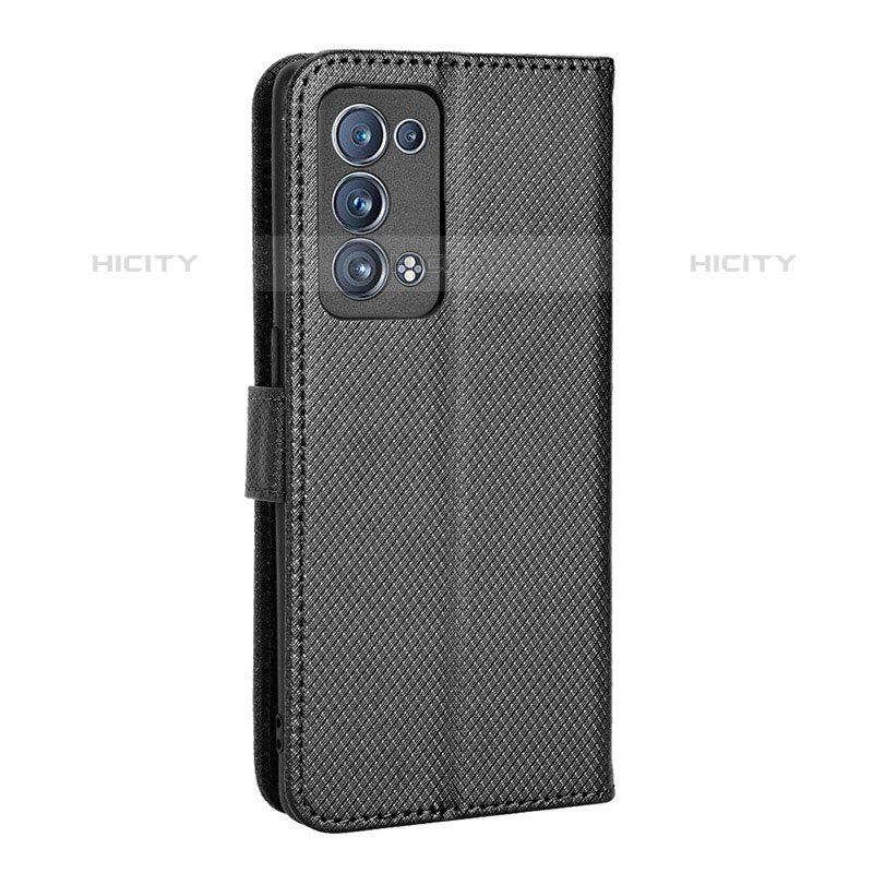 Funda de Cuero Cartera con Soporte Carcasa BY1 para Oppo Reno6 Pro+ Plus 5G