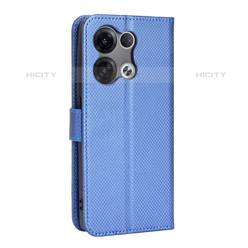 Funda de Cuero Cartera con Soporte Carcasa BY1 para Oppo Reno8 5G Azul