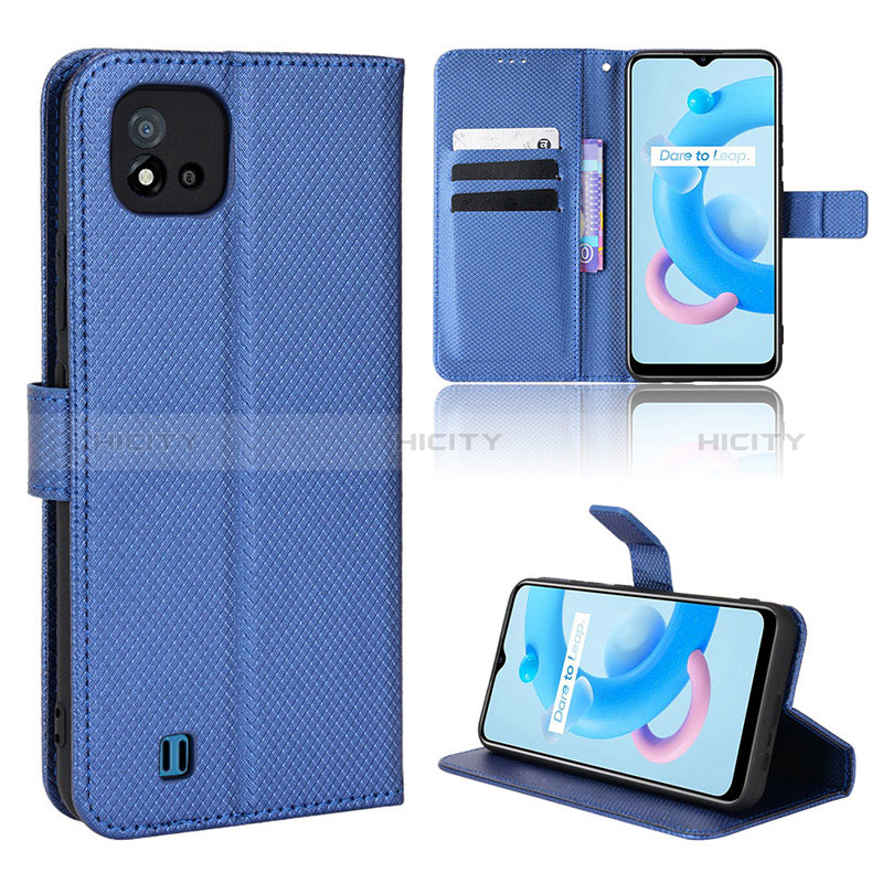 Funda de Cuero Cartera con Soporte Carcasa BY1 para Realme C11 (2021)