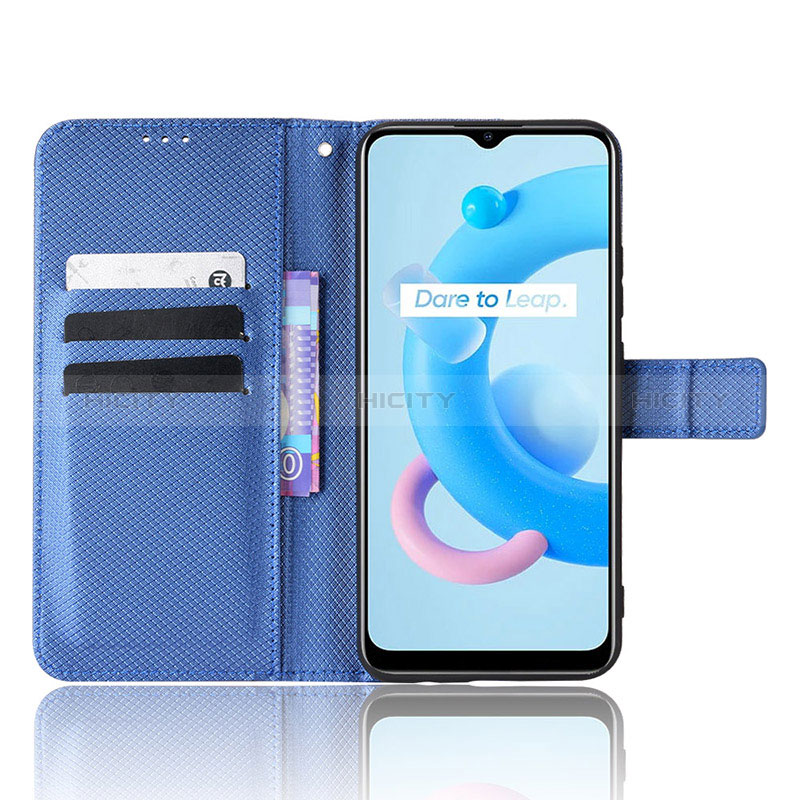 Funda de Cuero Cartera con Soporte Carcasa BY1 para Realme C11 (2021)