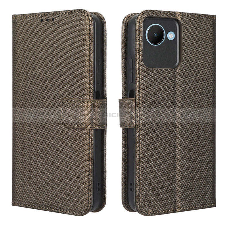 Funda de Cuero Cartera con Soporte Carcasa BY1 para Realme C30s