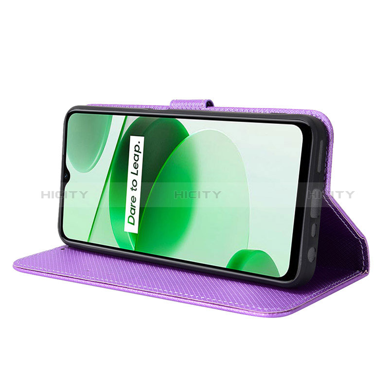 Funda de Cuero Cartera con Soporte Carcasa BY1 para Realme C35