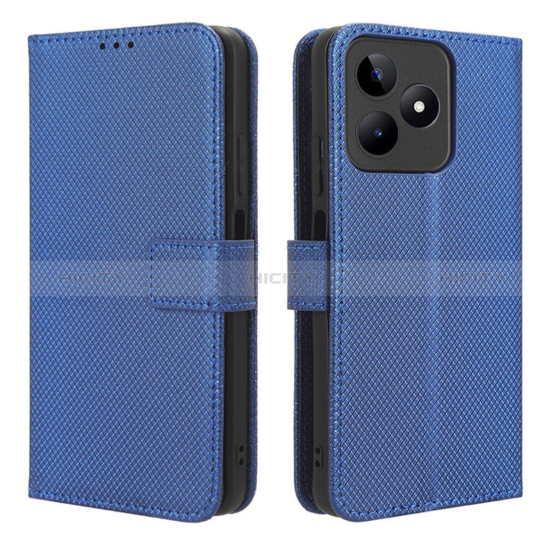 Funda de Cuero Cartera con Soporte Carcasa BY1 para Realme C53 India Azul