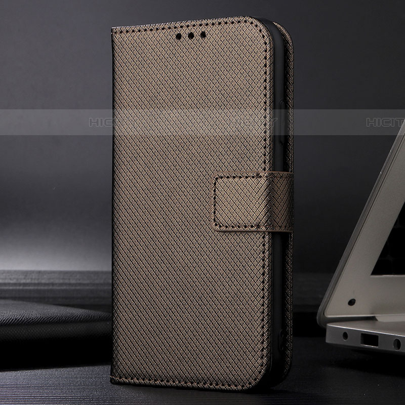 Funda de Cuero Cartera con Soporte Carcasa BY1 para Samsung Galaxy A03s Marron