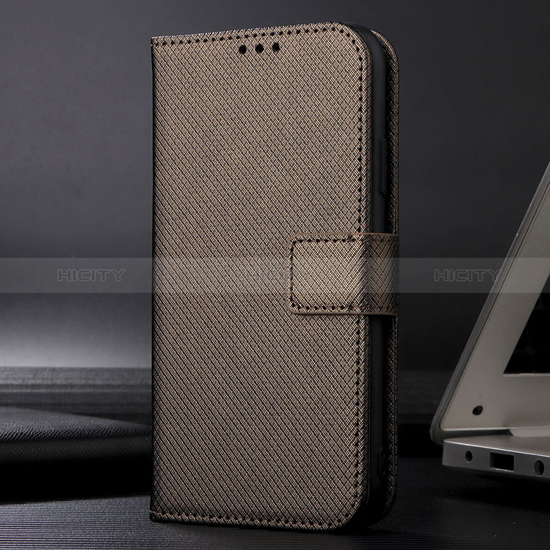 Funda de Cuero Cartera con Soporte Carcasa BY1 para Samsung Galaxy A12 5G Marron