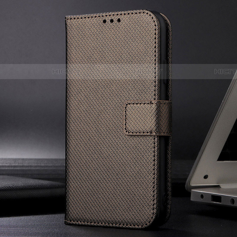 Funda de Cuero Cartera con Soporte Carcasa BY1 para Samsung Galaxy A72 4G Marron