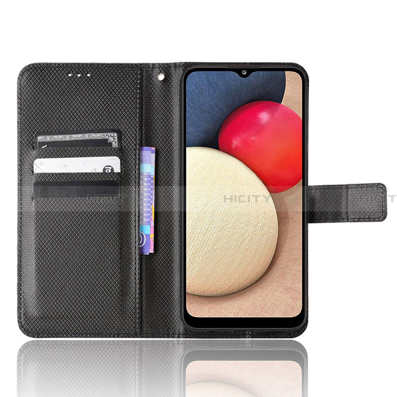 Funda de Cuero Cartera con Soporte Carcasa BY1 para Samsung Galaxy F02S SM-E025F