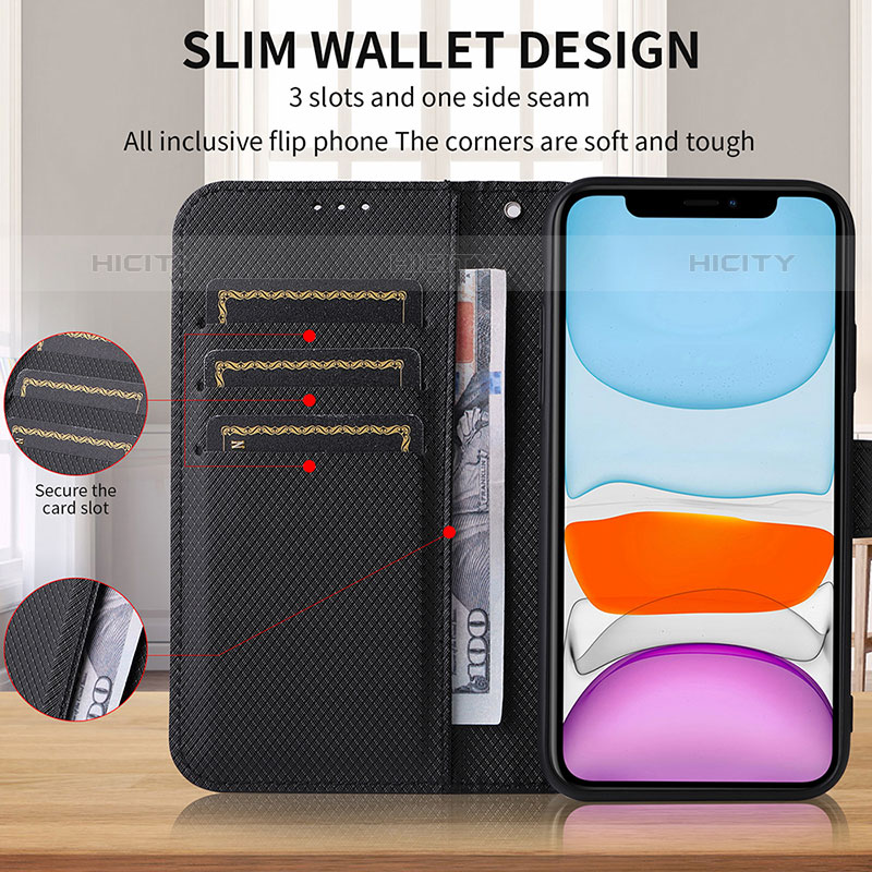 Funda de Cuero Cartera con Soporte Carcasa BY1 para Samsung Galaxy M02s