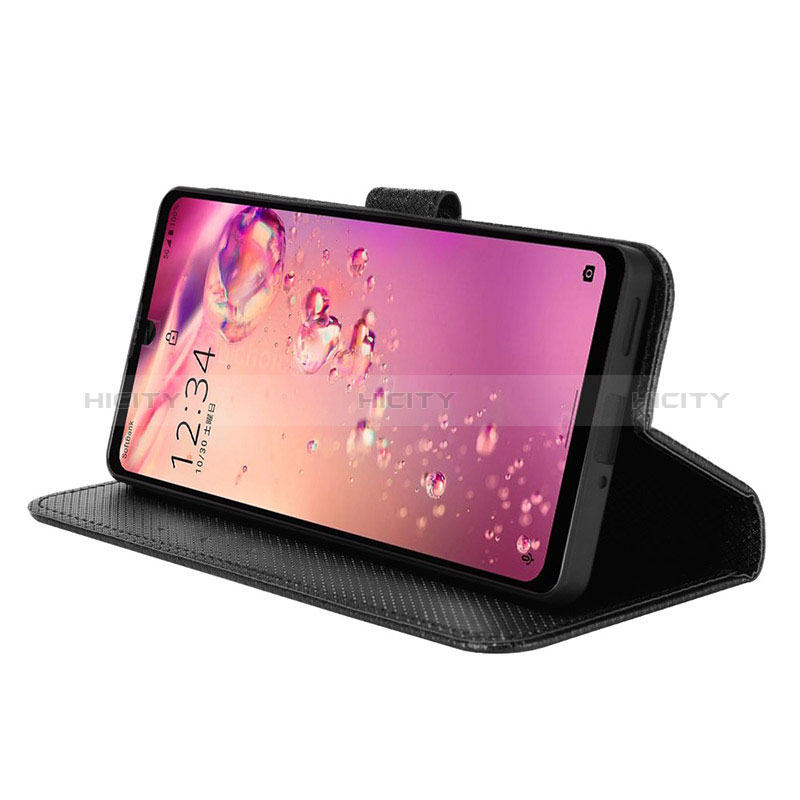 Funda de Cuero Cartera con Soporte Carcasa BY1 para Sharp Aquos Zero6