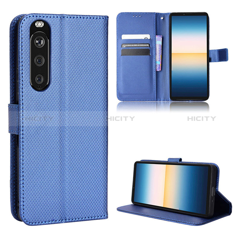 Funda de Cuero Cartera con Soporte Carcasa BY1 para Sony Xperia 1 III