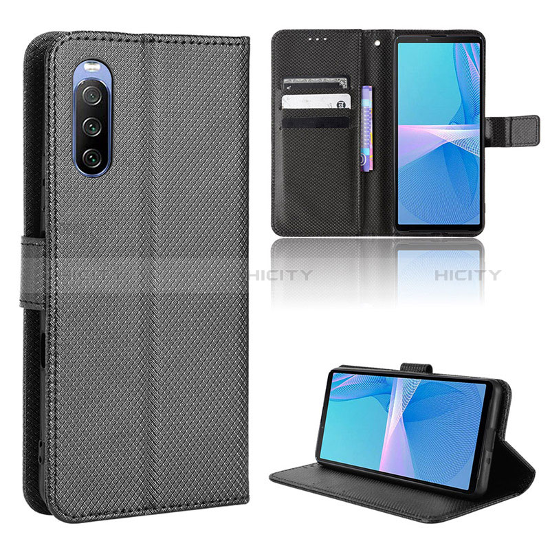 Funda de Cuero Cartera con Soporte Carcasa BY1 para Sony Xperia 10 III SO-52B