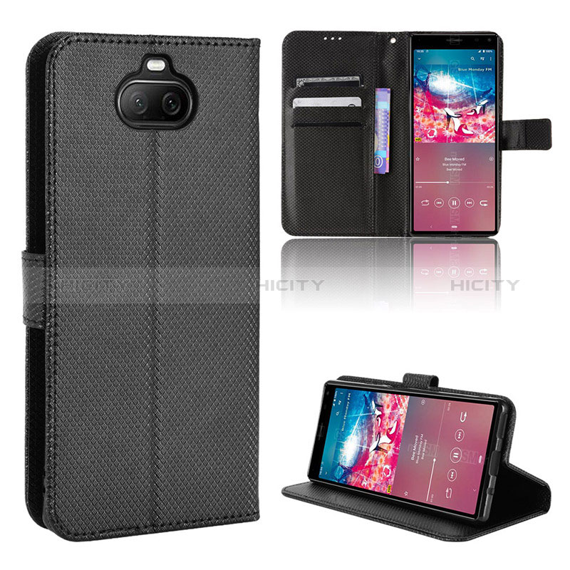 Funda de Cuero Cartera con Soporte Carcasa BY1 para Sony Xperia 8 Lite