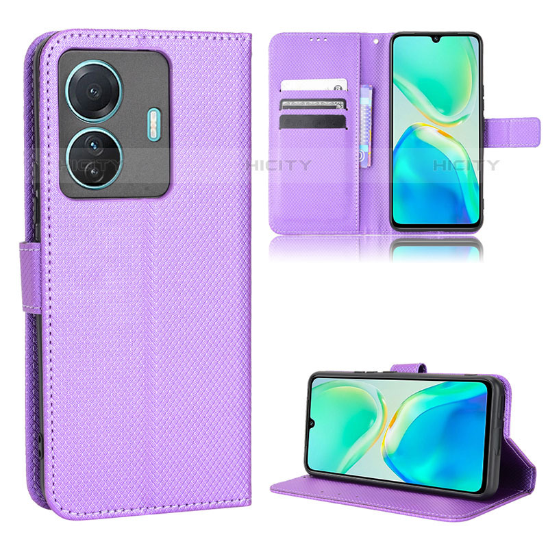 Funda de Cuero Cartera con Soporte Carcasa BY1 para Vivo iQOO Z6 Pro 5G