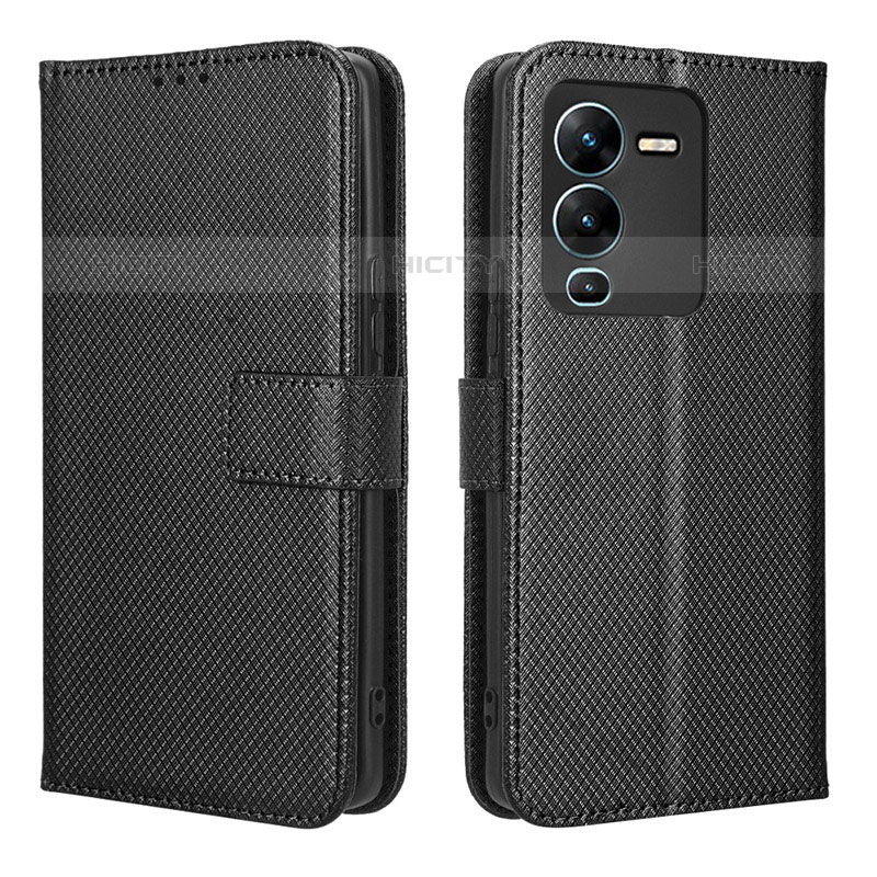 Funda de Cuero Cartera con Soporte Carcasa BY1 para Vivo V25 Pro 5G