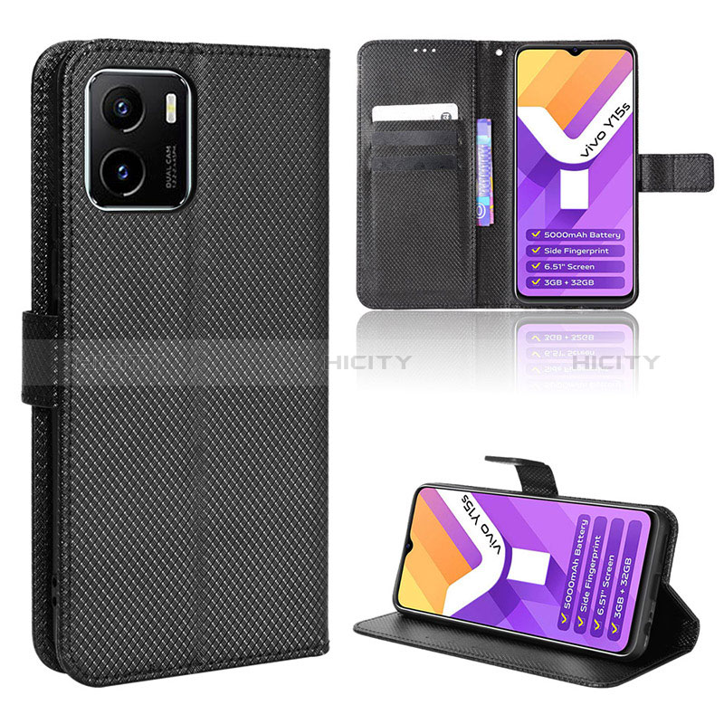 Funda de Cuero Cartera con Soporte Carcasa BY1 para Vivo Y10 t1