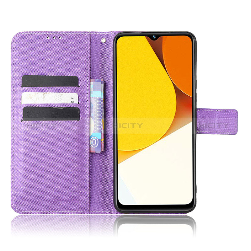 Funda de Cuero Cartera con Soporte Carcasa BY1 para Vivo Y35 4G