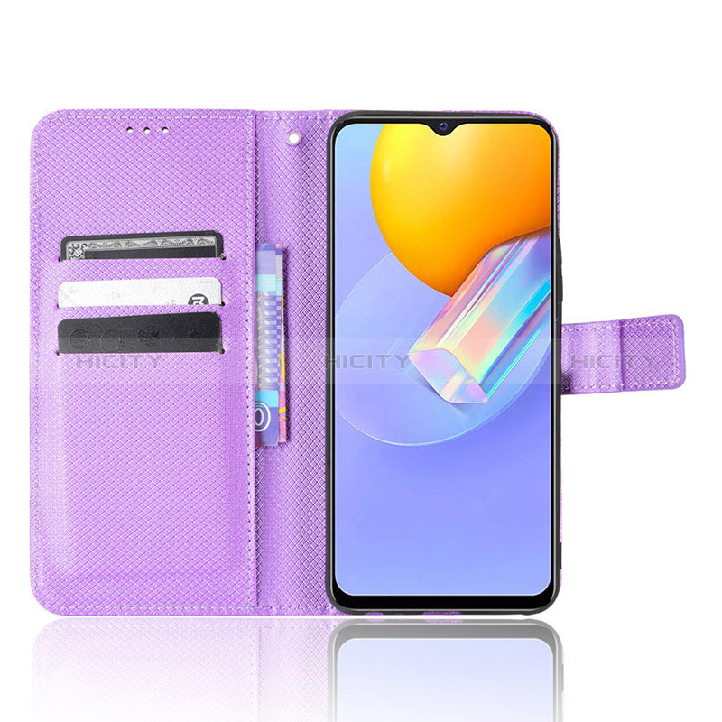 Funda de Cuero Cartera con Soporte Carcasa BY1 para Vivo Y53s 4G