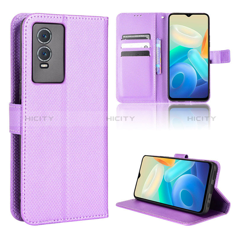 Funda de Cuero Cartera con Soporte Carcasa BY1 para Vivo Y76s 5G