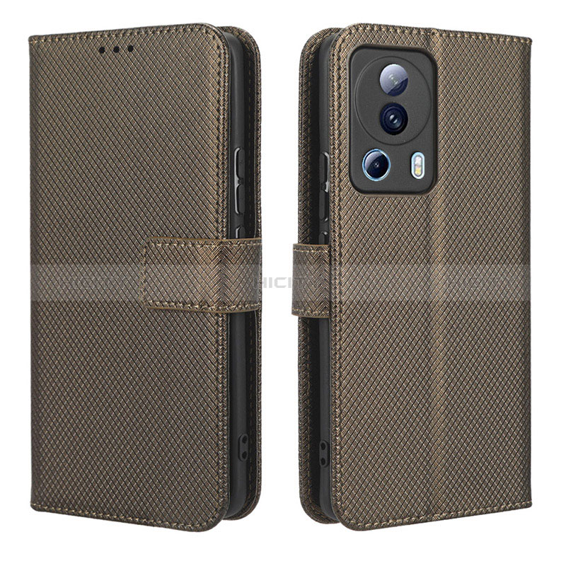 Funda de Cuero Cartera con Soporte Carcasa BY1 para Xiaomi Civi 2 5G Marron