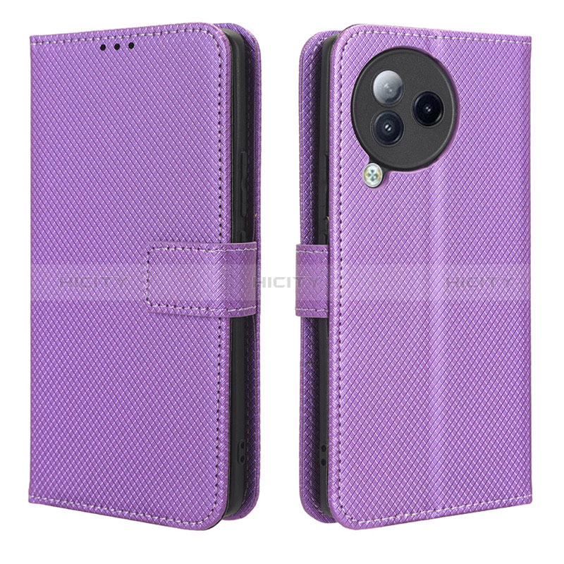 Funda de Cuero Cartera con Soporte Carcasa BY1 para Xiaomi Civi 3 5G Morado