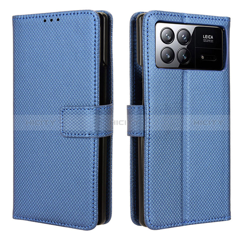 Funda de Cuero Cartera con Soporte Carcasa BY1 para Xiaomi Mix Fold 3 5G Azul