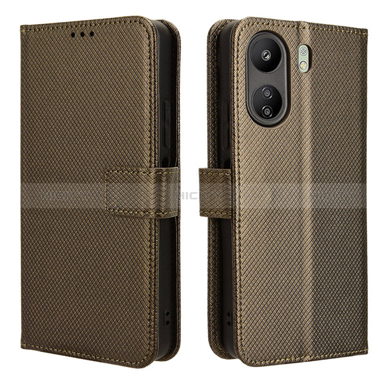 Funda de Cuero Cartera con Soporte Carcasa BY1 para Xiaomi Poco C65