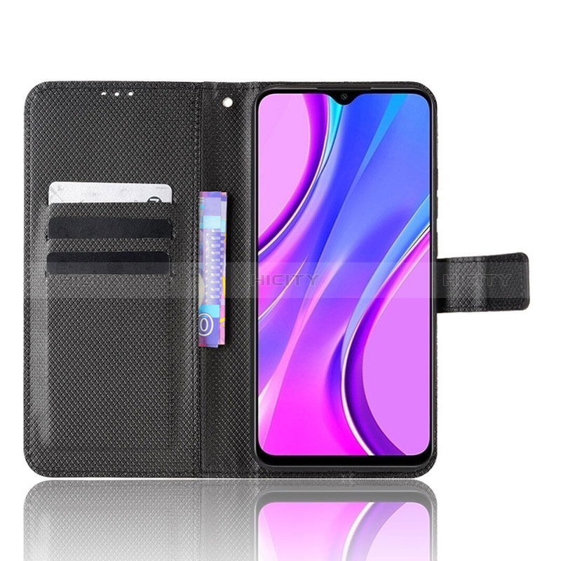 Funda de Cuero Cartera con Soporte Carcasa BY1 para Xiaomi Redmi 9C NFC