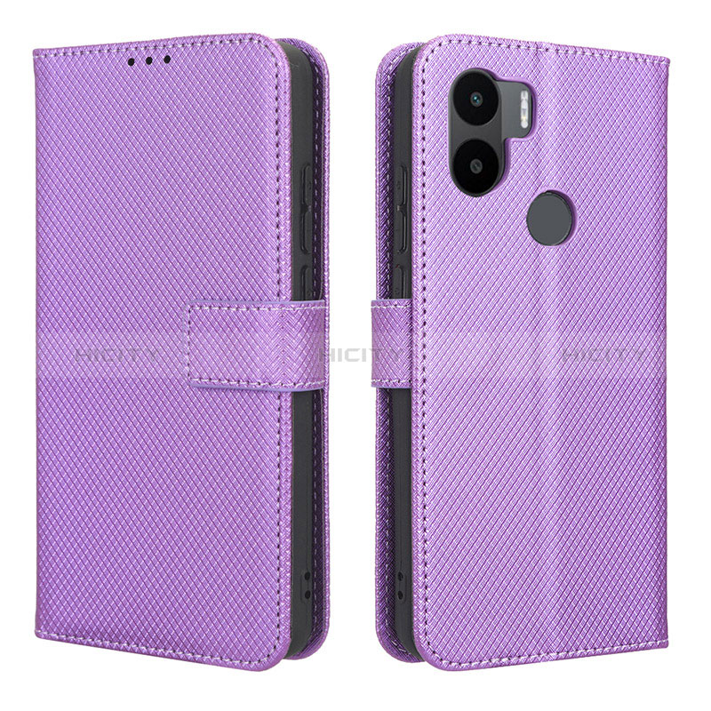 Funda de Cuero Cartera con Soporte Carcasa BY1 para Xiaomi Redmi A1 Plus Morado