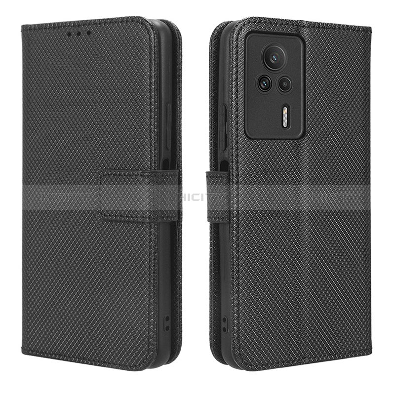 Funda de Cuero Cartera con Soporte Carcasa BY1 para Xiaomi Redmi K60E 5G Negro