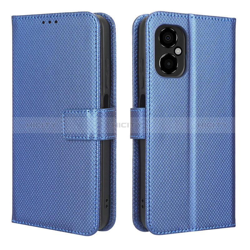 Funda de Cuero Cartera con Soporte Carcasa BY1 para Xiaomi Redmi Note 12R Pro 5G Azul