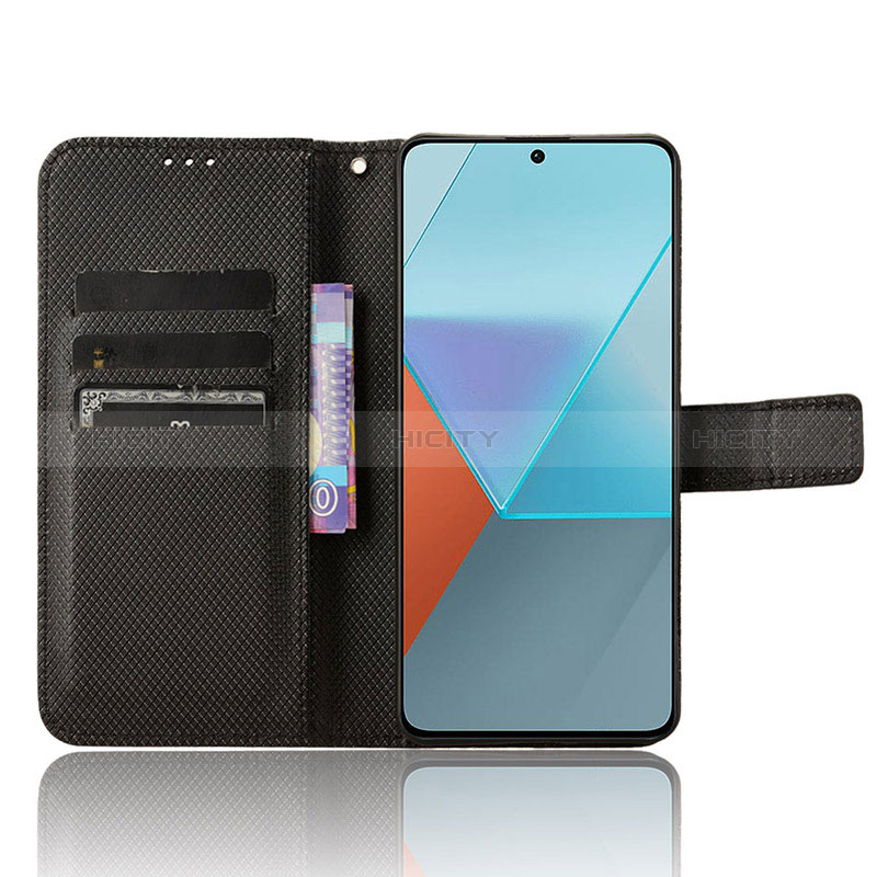 Funda de Cuero Cartera con Soporte Carcasa BY1 para Xiaomi Redmi Note 13 Pro 5G