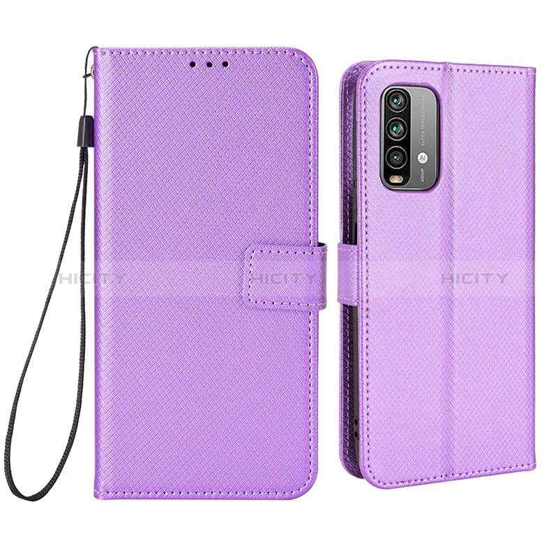 Funda de Cuero Cartera con Soporte Carcasa BY1 para Xiaomi Redmi Note 9 4G