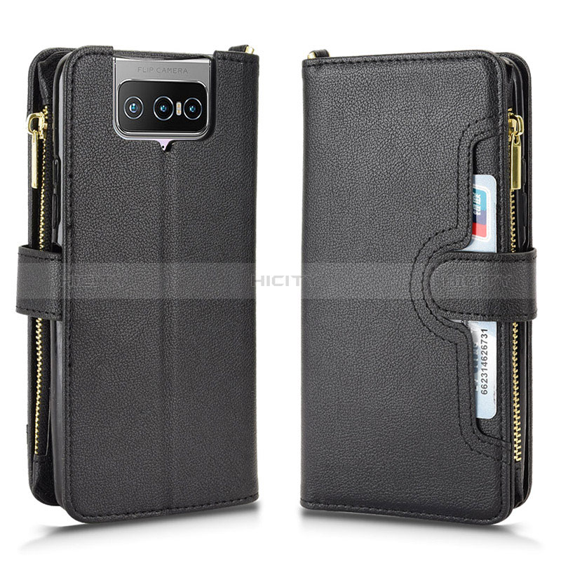 Funda de Cuero Cartera con Soporte Carcasa BY2 para Asus Zenfone 7 Pro ZS671KS