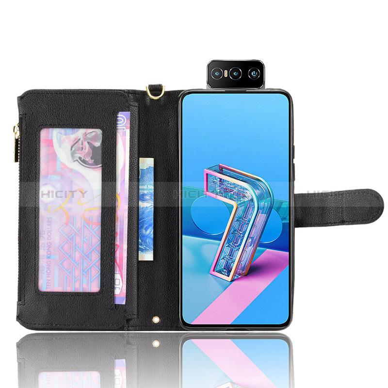 Funda de Cuero Cartera con Soporte Carcasa BY2 para Asus Zenfone 7 Pro ZS671KS