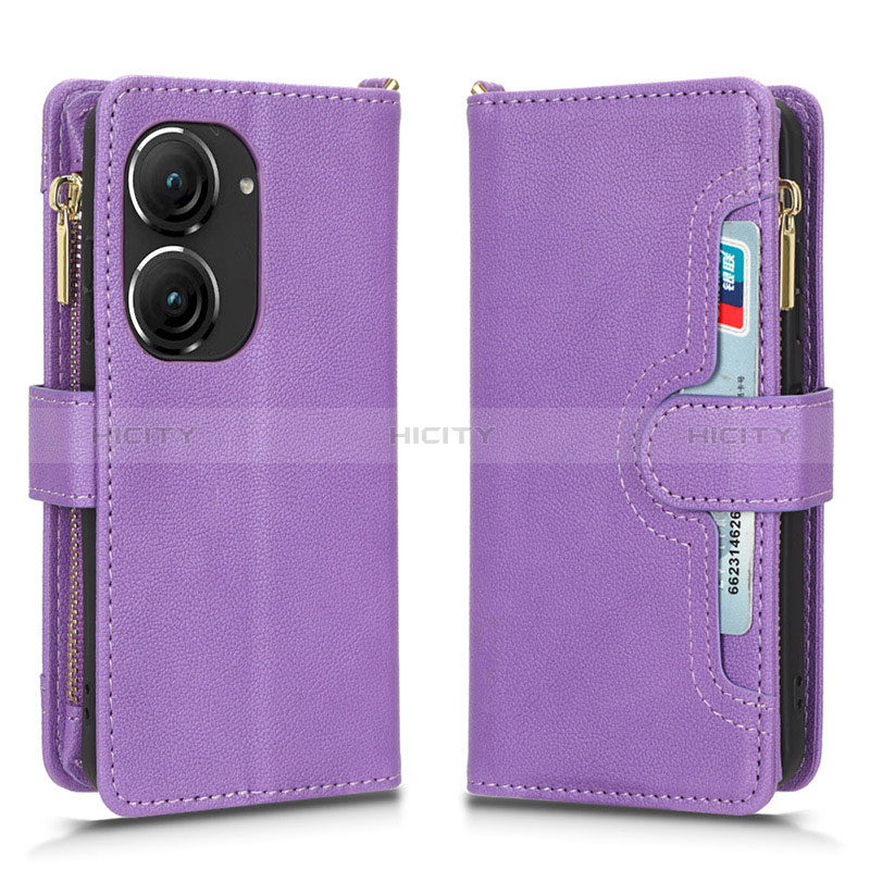 Funda de Cuero Cartera con Soporte Carcasa BY2 para Asus Zenfone 9