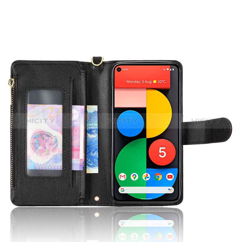 Funda de Cuero Cartera con Soporte Carcasa BY2 para Google Pixel 5