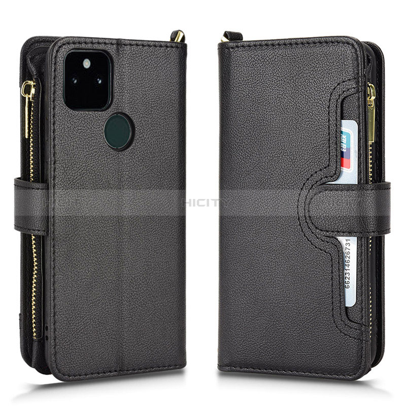 Funda de Cuero Cartera con Soporte Carcasa BY2 para Google Pixel 5a 5G Negro