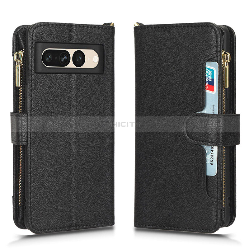 Funda de Cuero Cartera con Soporte Carcasa BY2 para Google Pixel 7 Pro 5G Negro