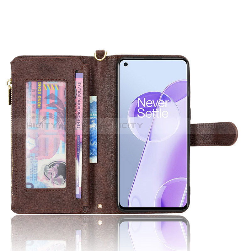 Funda de Cuero Cartera con Soporte Carcasa BY2 para OnePlus 9R 5G