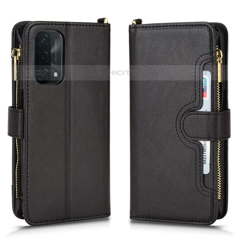 Funda de Cuero Cartera con Soporte Carcasa BY2 para OnePlus Nord N200 5G Negro