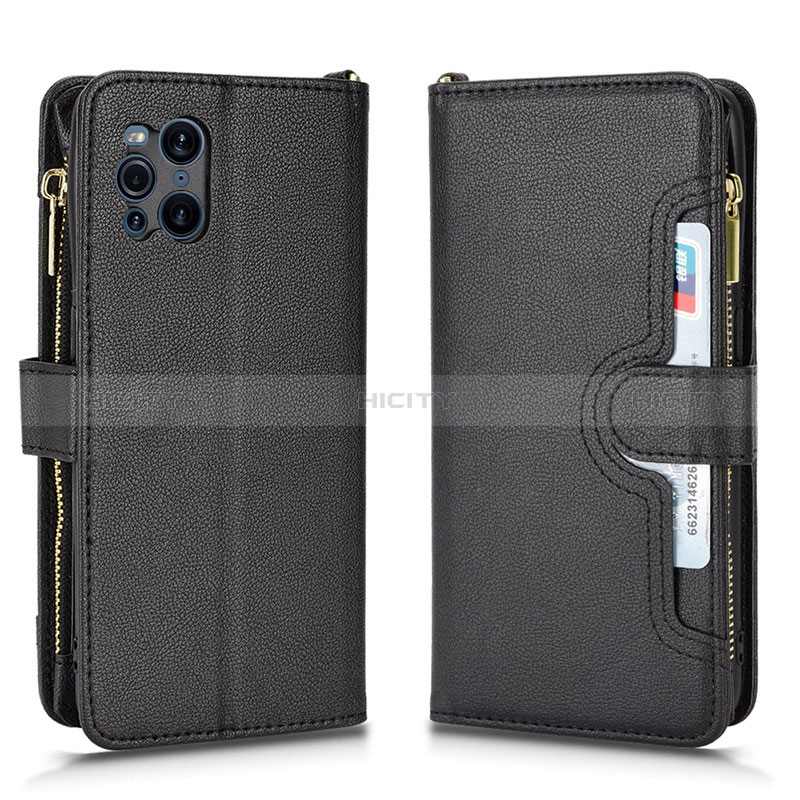 Funda de Cuero Cartera con Soporte Carcasa BY2 para Oppo Find X3 5G