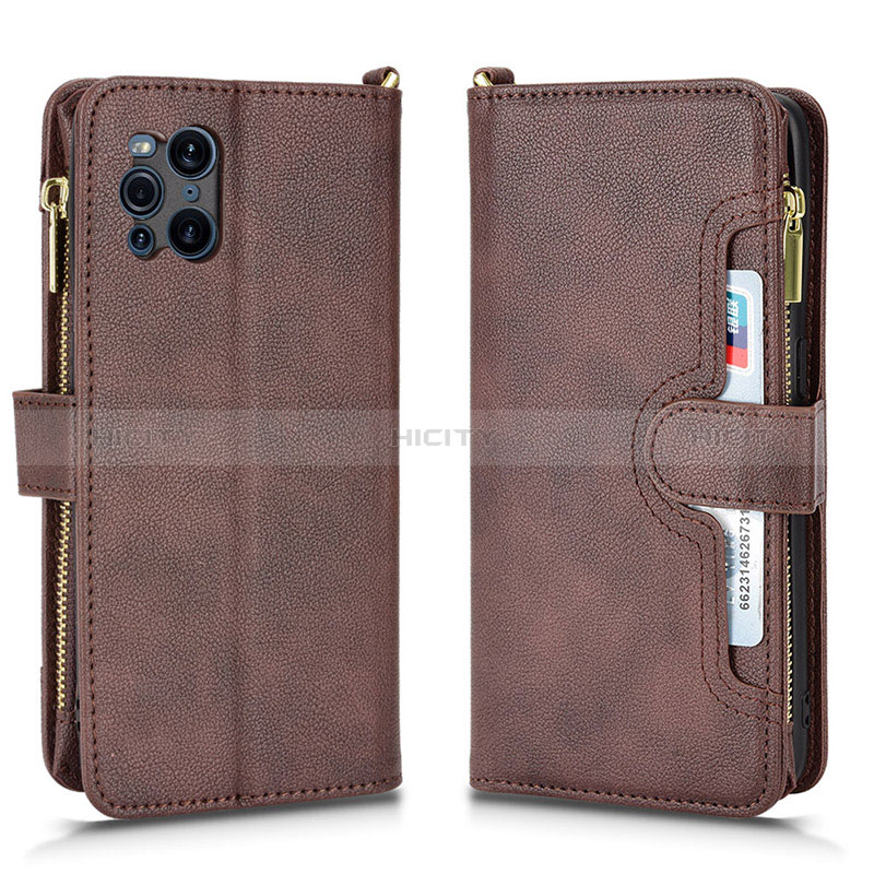 Funda de Cuero Cartera con Soporte Carcasa BY2 para Oppo Find X3 5G