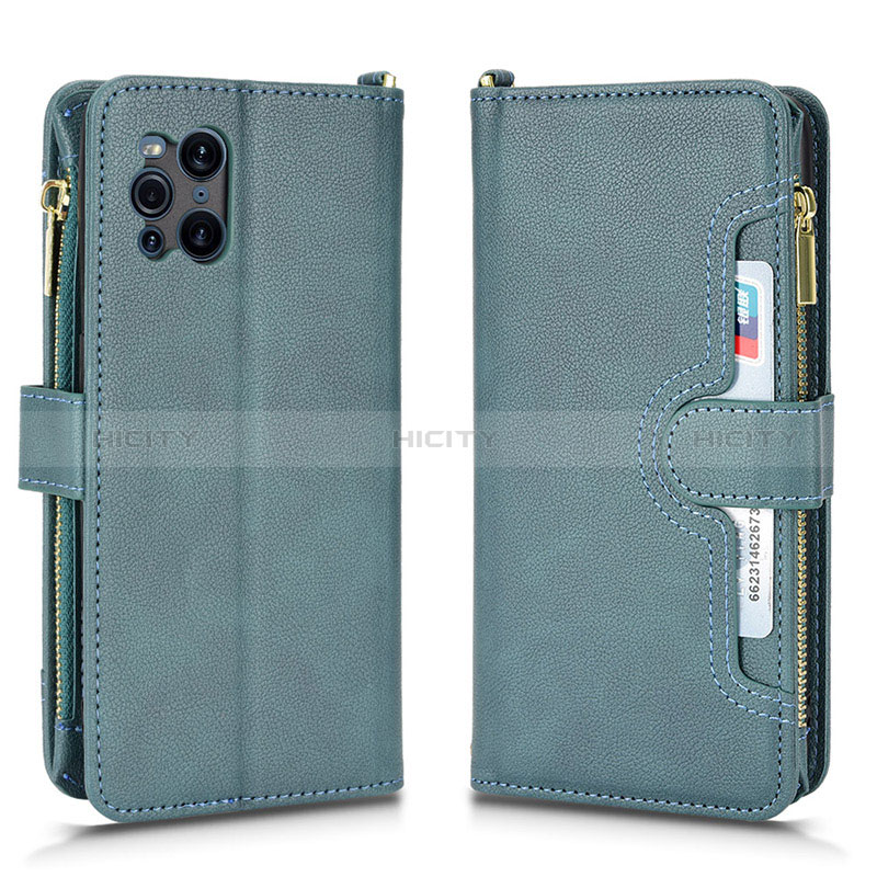 Funda de Cuero Cartera con Soporte Carcasa BY2 para Oppo Find X3 5G