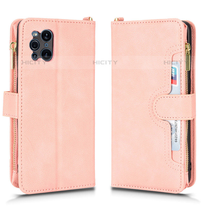 Funda de Cuero Cartera con Soporte Carcasa BY2 para Oppo Find X3 Pro 5G