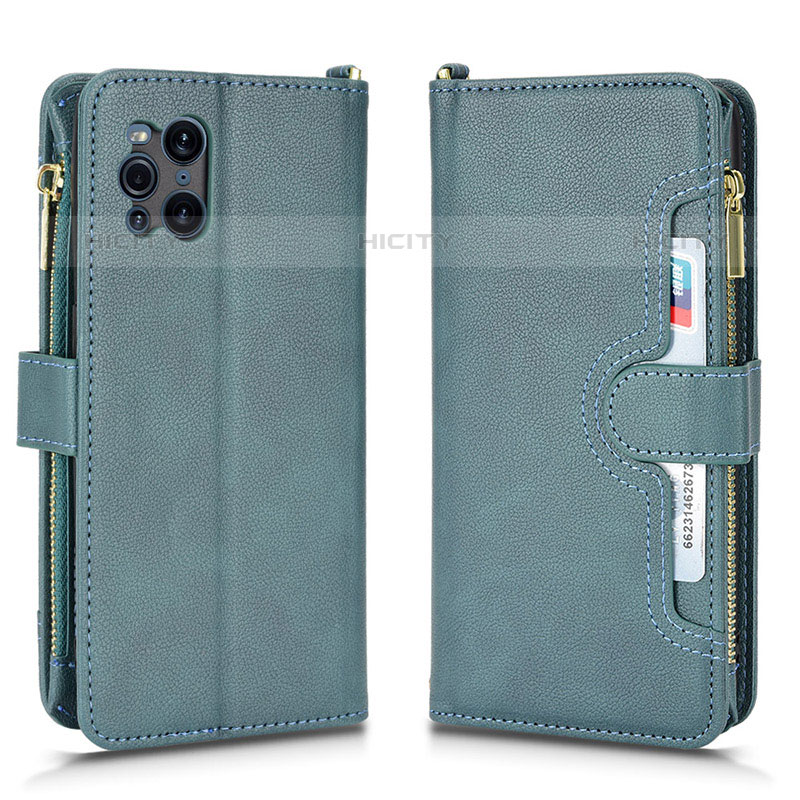 Funda de Cuero Cartera con Soporte Carcasa BY2 para Oppo Find X3 Pro 5G