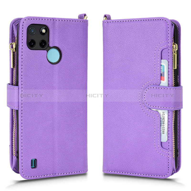 Funda de Cuero Cartera con Soporte Carcasa BY2 para Realme C21Y